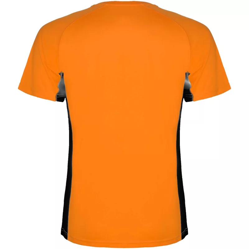 Shanghai sportowa koszulka dziecięca z krótkim rękawem - Czarny-Fluor Orange (K6595-BLACK-FLORANGE)