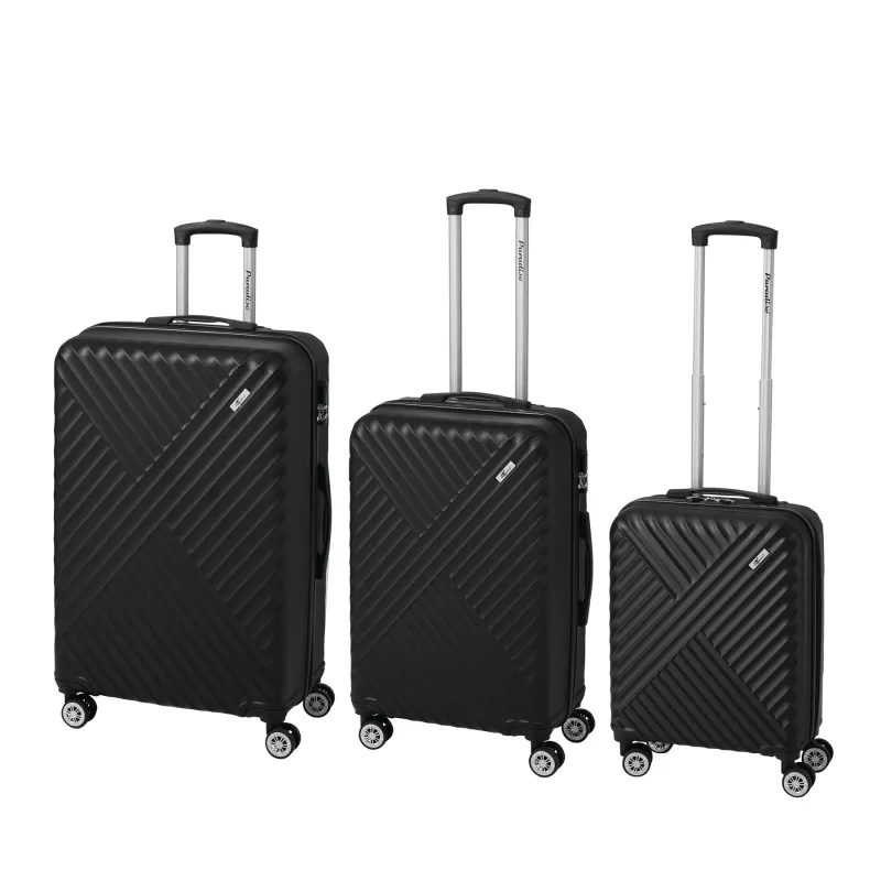 Zestaw walizek - czarny (56-2220000)