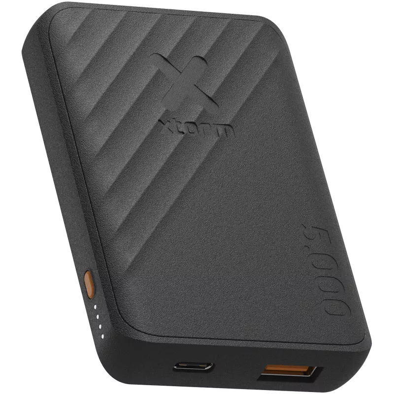 Xtorm Go2 powerbank 12 W 5000 mAh z szybkim ładowaniem  - Czarny (12440990)