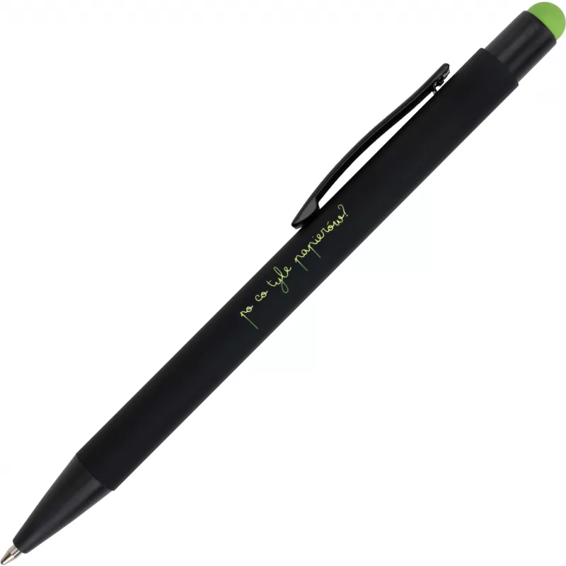 Długopis metalowy touch pen soft touch OHARA - jasnozielony (462429)
