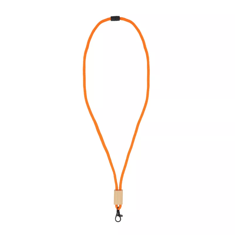 Paracord R-PET lanyard - pomarańczowy (LT95306-N0026)