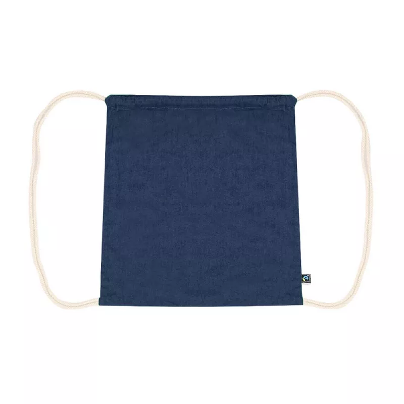 Bawełniany worek ze sznurkiem 140 g/m² 38x42cm - granatowy (VA334-04)