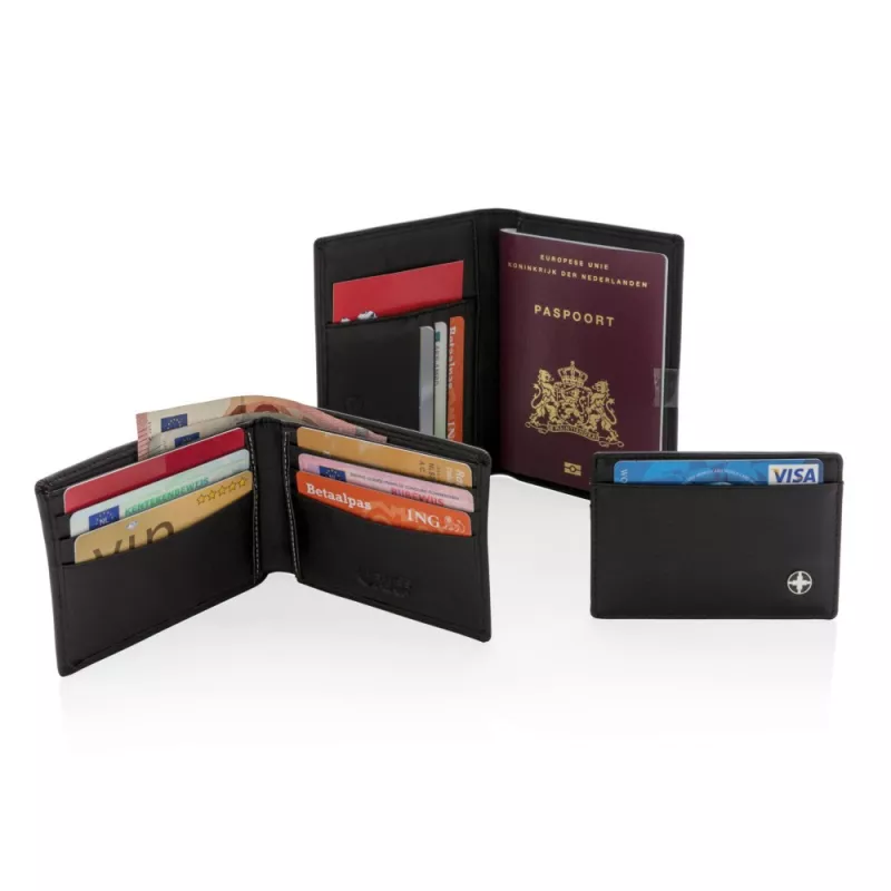 Etui na karty kredytowe Swiss Peak, ochrona RFID - czarny (P820.420)