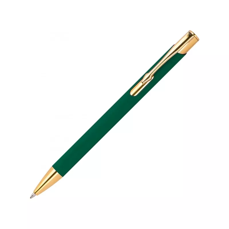 Długopis metalowy GLENDALE ze złotymi elementami - ciemnozielony (365599)