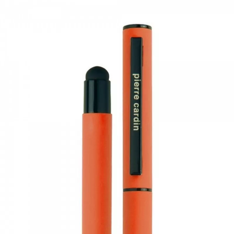 Zestaw piśmienny długopis i pióro kulkowe touch pen soft touch CELEBRATION Pierre Cardin - pomarańczowy (B0401001IP310)