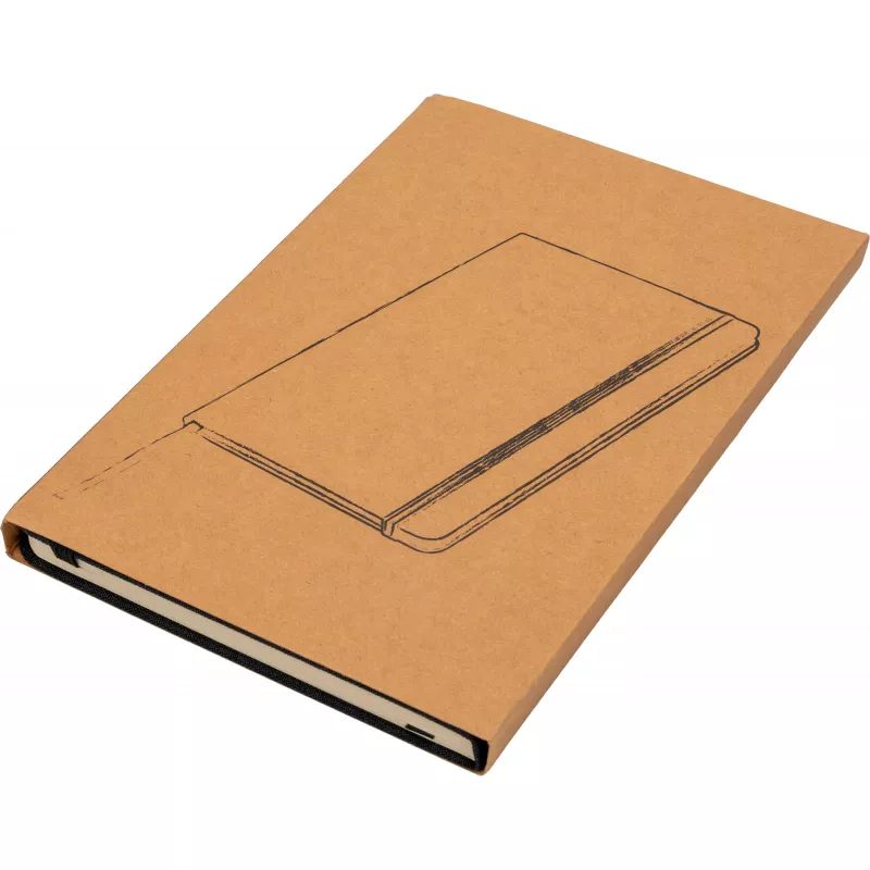 Notes A5 w linie z trzciny cukrowej i rPET ALGIERS - szary (422807)