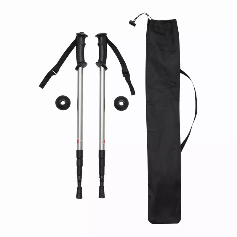 Kijki trekkingowe FIT AND FUN - czarny, srebrny (56-0606109)