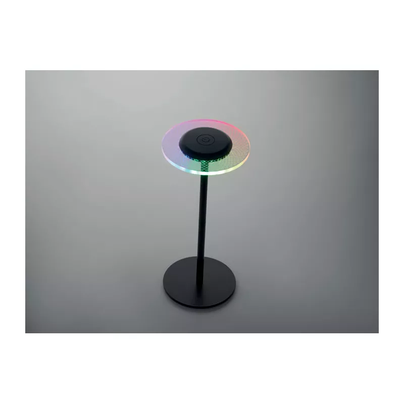 Lampka stołowa LED RGB metalowa z akumulatorem LOUNGE - Czarny (MO2950-03)