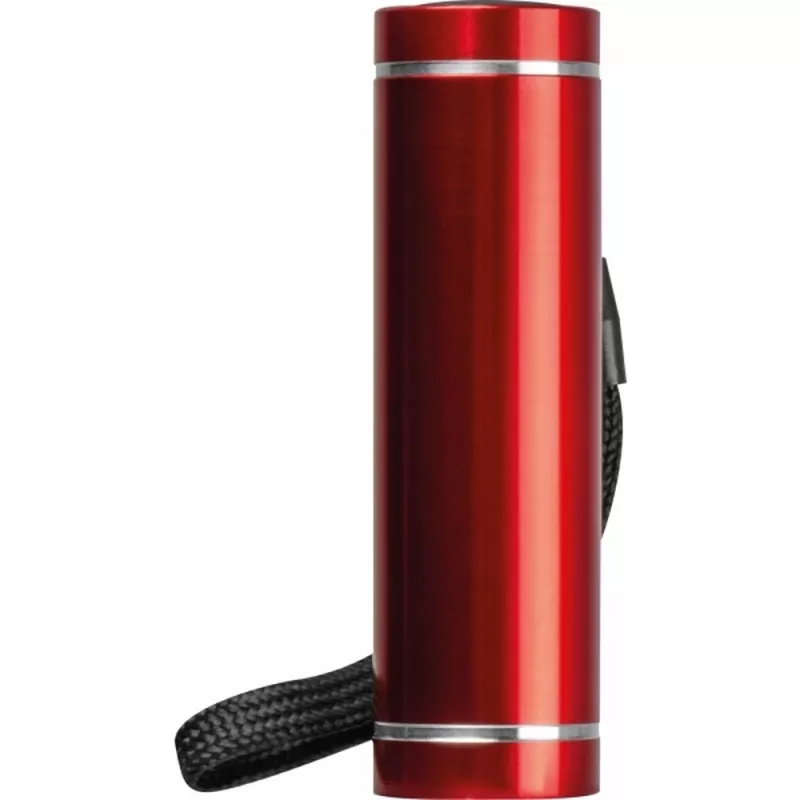 Latarka z aluminium z recyklingu UTRECHT - czerwony (410405)