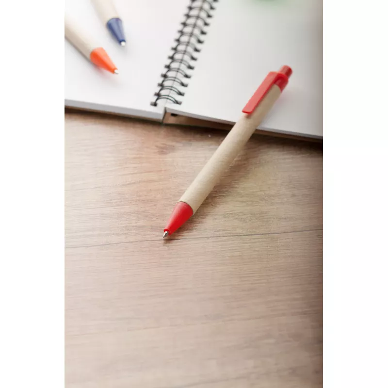 Długopis z papieru z recyklingu Tori  - czerwony (AP791082-05)