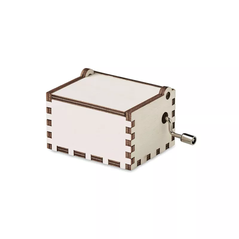 Pozytywka drewniana świąteczna na korbkę BOXMAS - Drewna (CX1478-40)