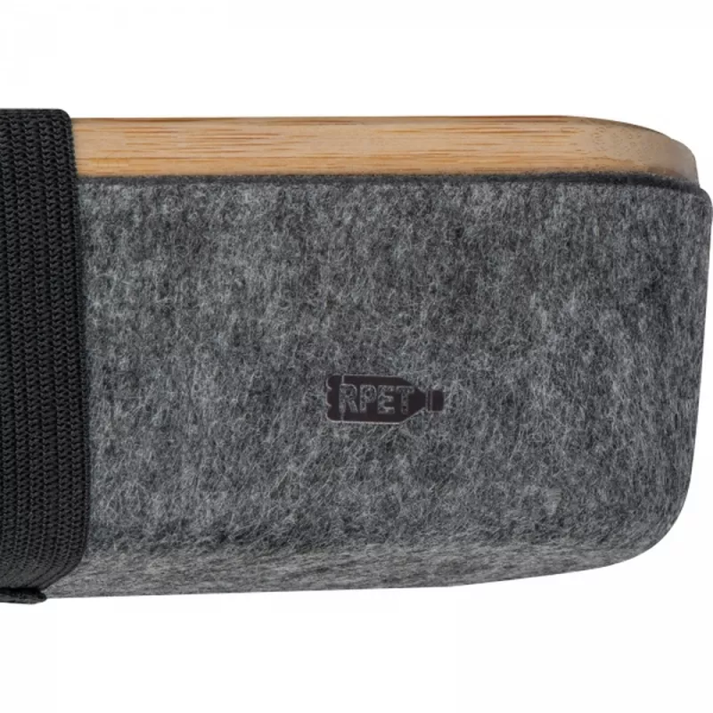 Organizer na biurko z filcu z recyklingu LUISE - ciemnoszary (2385977)