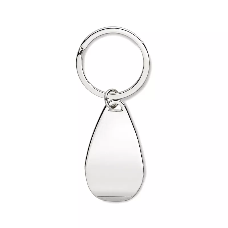 Brelok z otwieraczem do butelek metalowy HANDY - Srebrny Blyszczacy (MO8135-17)
