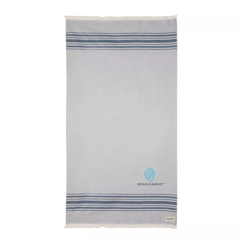 Ręcznik 100 x 180 cm Hammam Ukiyo Yumiko AWARE™ - niebieski (P453.795)