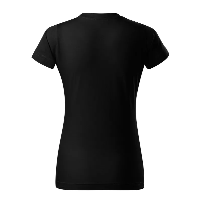 Koszulka bawełniana damska 160 g/m²  BASIC 134 - czarny (ADLER134-CZARNY)