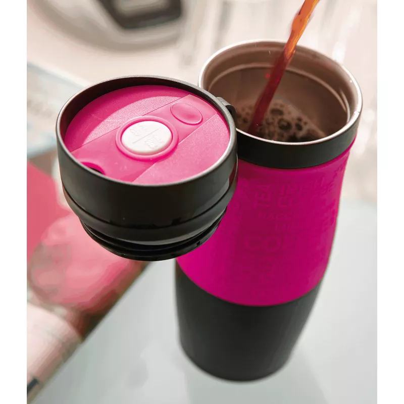 Kubek termiczny - czarny, magenta (56-0304149)