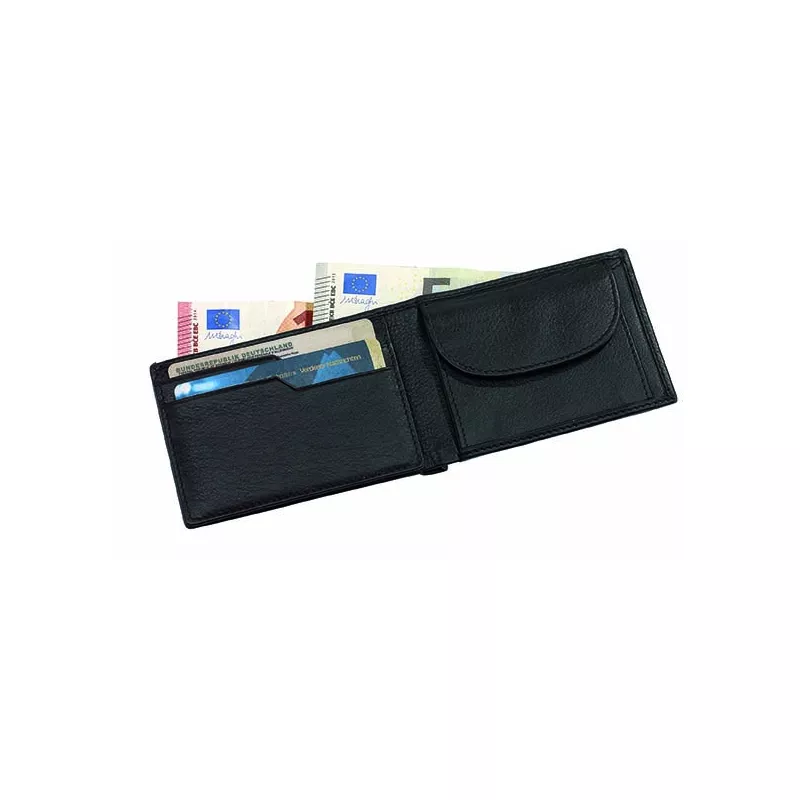 Skórzany portfel HOLIDAY - czarny (56-0404470)