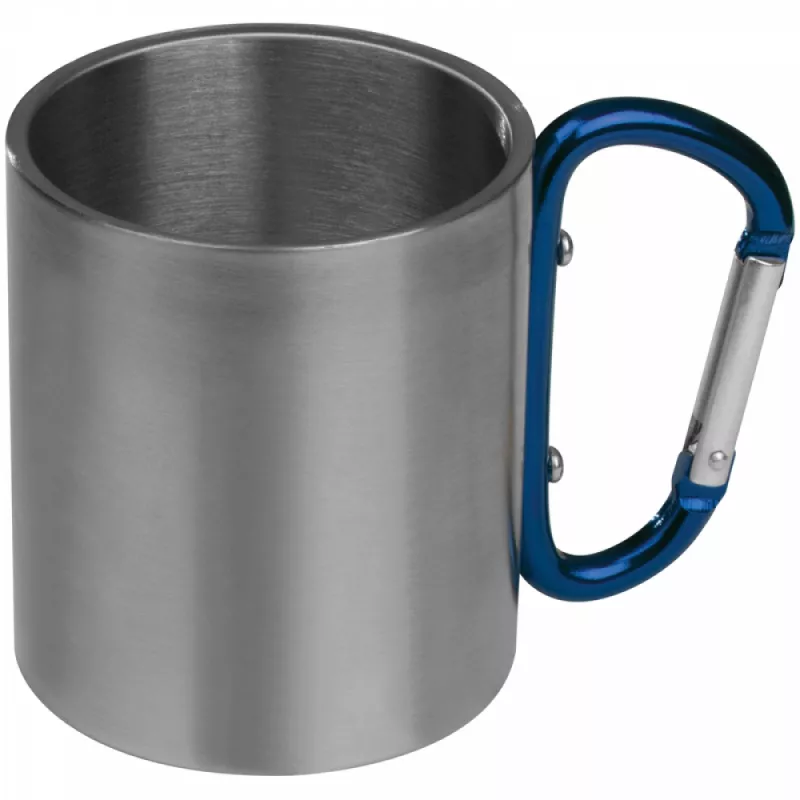 Metalowy kubek 200 ml - niebieski (8136704)