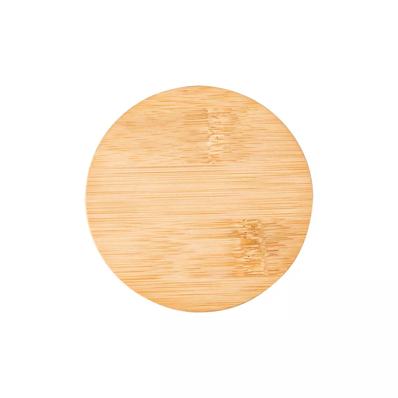 Kubek ceramiczny z bambusową przykrywką - czarny (R85309.02)