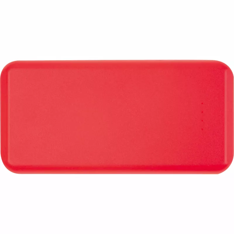 Power bank z ABS z recyklingu 10000 mAh PRESTON - czerwony (3549405)