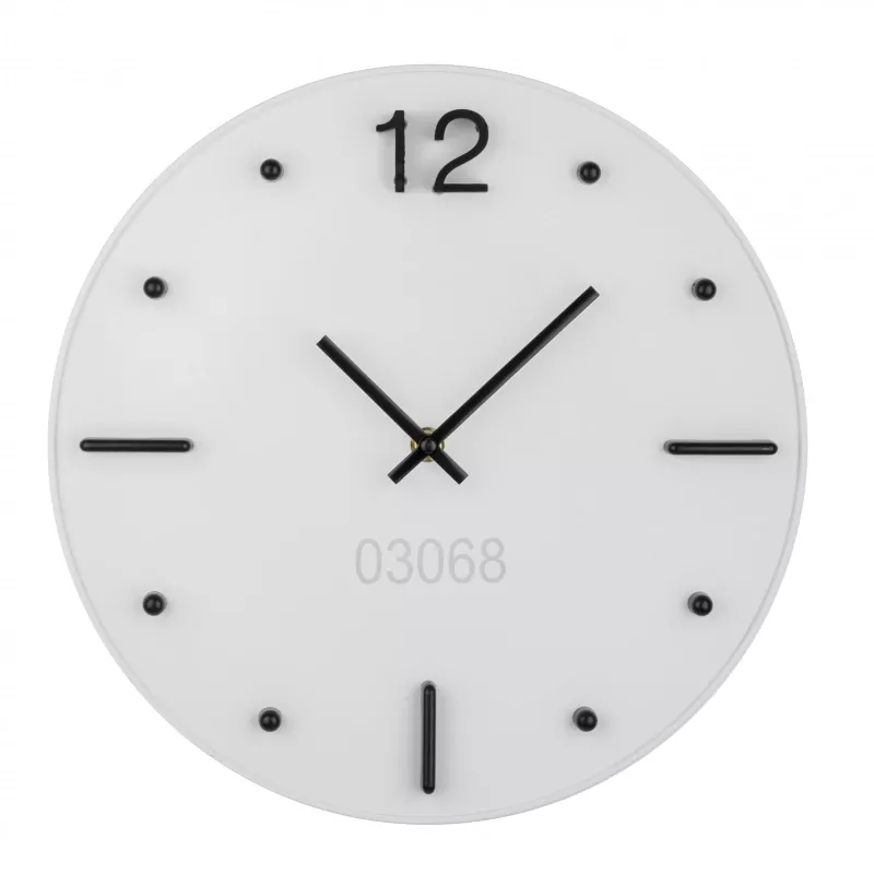Zegar ścienny TECHNO - biały (03068)