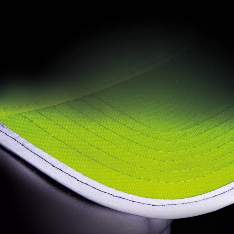 Czapka z daszkiem dla dzieci odblaskowa 6 paneli HALINA - żółty (5339808)