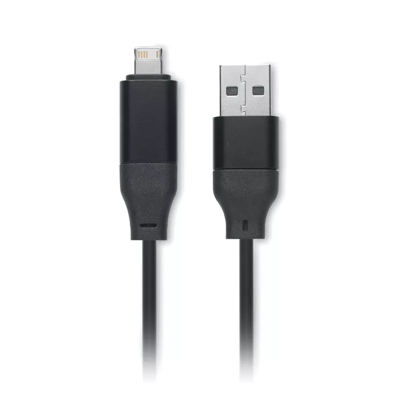 Kabel do ładowania 4 w 1 z ładowarką zegarka BULE - Czarny (MO2451-03)