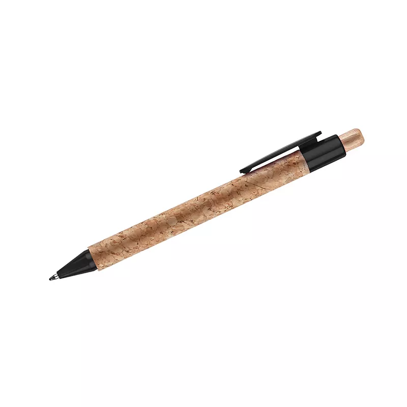 Długopis z naturalnego korka KORTE - czarny (19632-02)