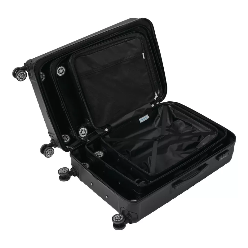 Zestaw walizek - czarny (56-2220000)