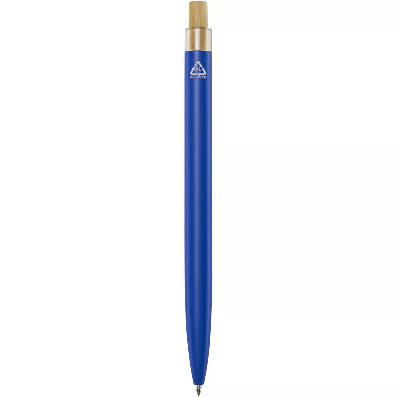Nooshin długopis z aluminium z recyklingu - Niebieski (10787852)