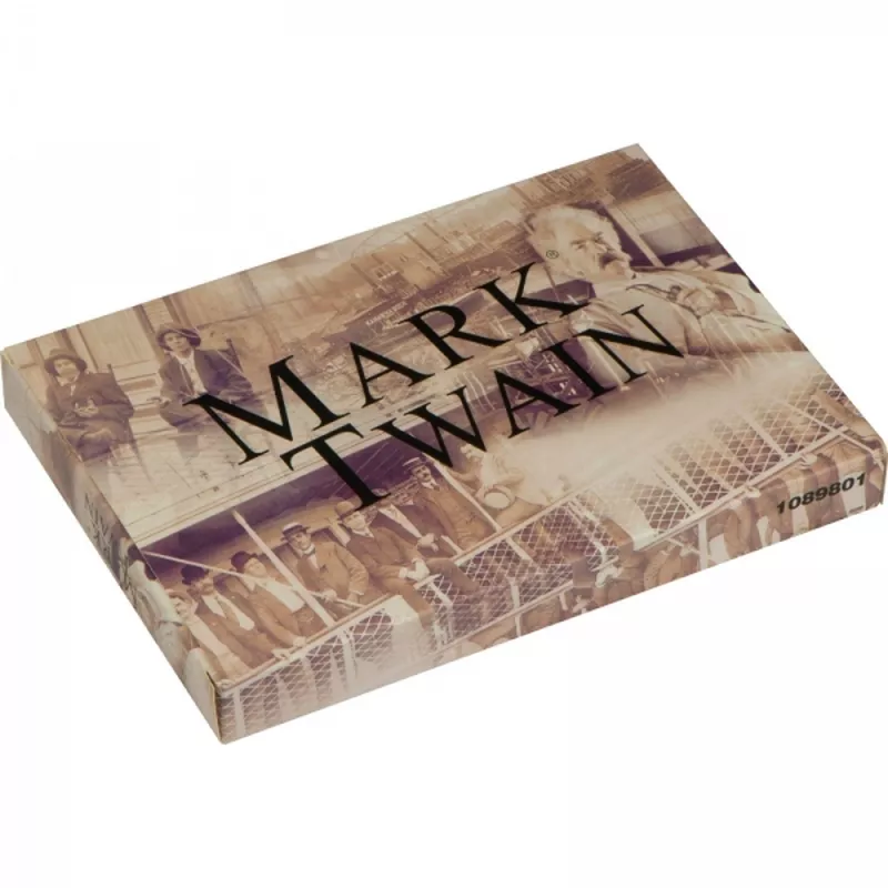 Zestaw piśmienny długopis i pióro kulkowe Mark Twain ALFREDO - brązowy (1089801)