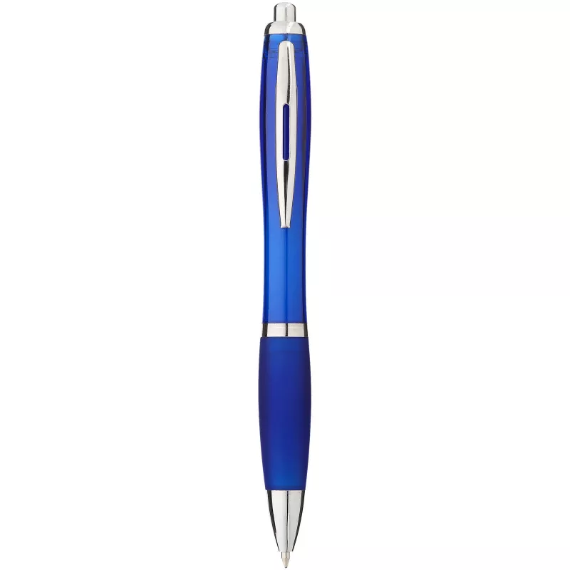 Długopis z kolorowym korpusem i uchwytem Nash - Błękit królewski (10707801)