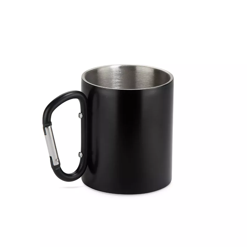 Kubek z recyklingowanej stali nierdzewnej VIVO 250 ml - czarny (16405-02)