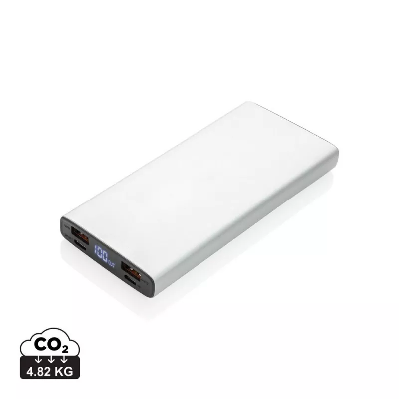 Szybki power bank 10000 mAh - srebrny (P322.242)