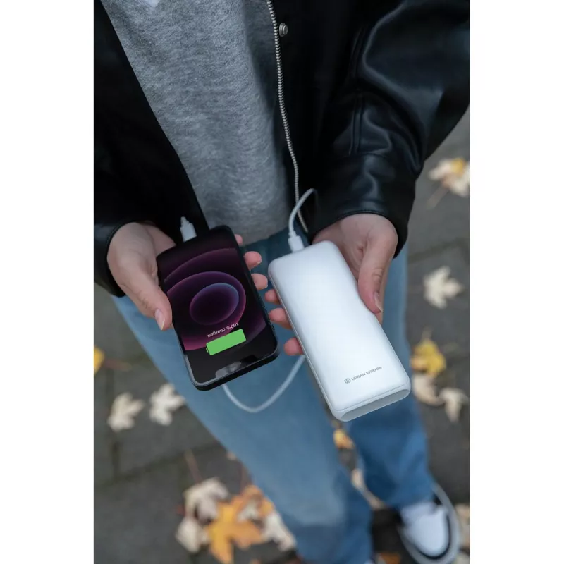Szybki power bank 20000 mAh Urban Vitamin - biały (P322.753)