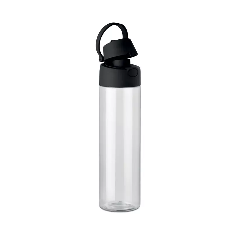Butelka z RPET ze słomką 2 w 1 700 ml TOIEN KLAR - Czarny (MO2990-03)