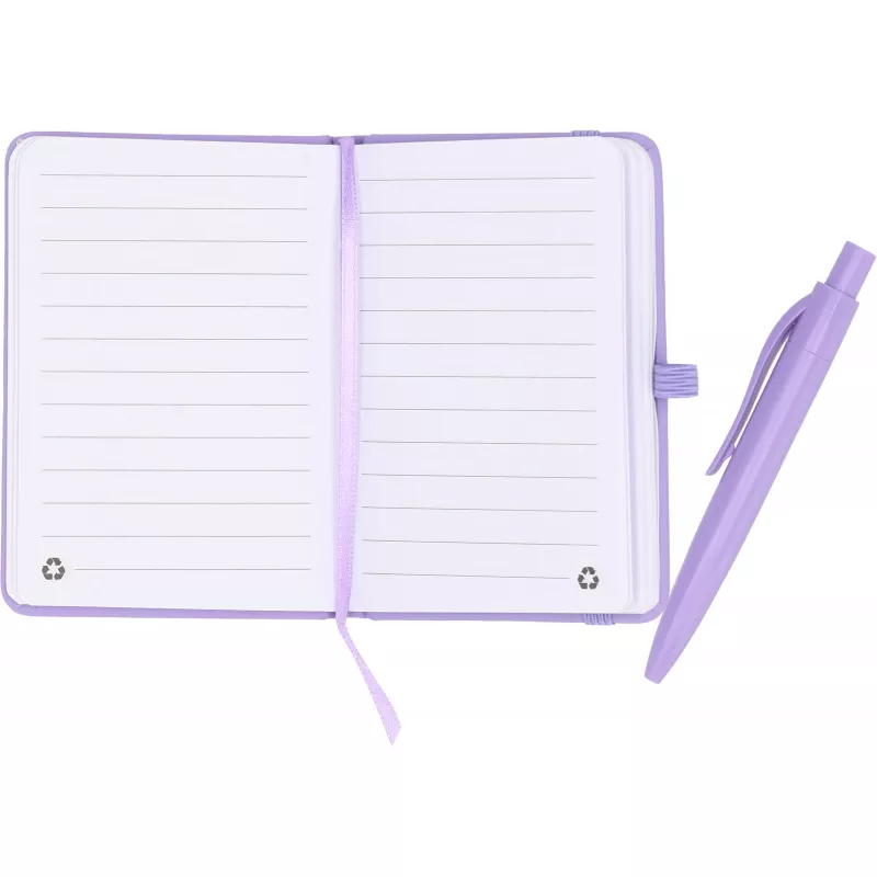 Notes A7 z długopisem SAN ANTONIO - fioletowy (556212)