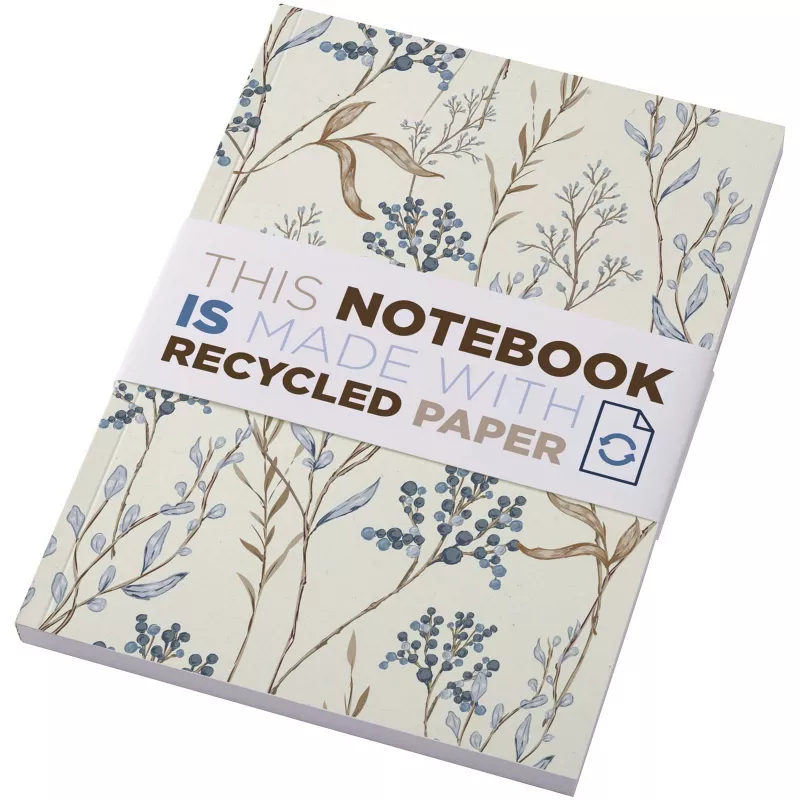 Notatnik A5 Novella Austen z miękkiej okładki z recyklingu, 100 kartek - Kość słoniowa (21024802)