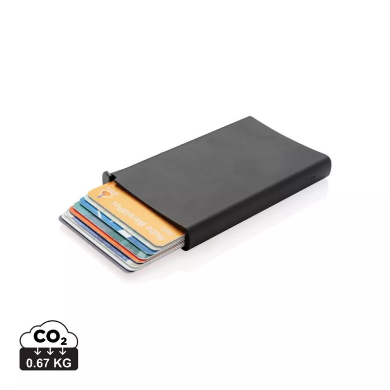 Etui na karty kredytowe, ochrona RFID - czarny (P820.041)