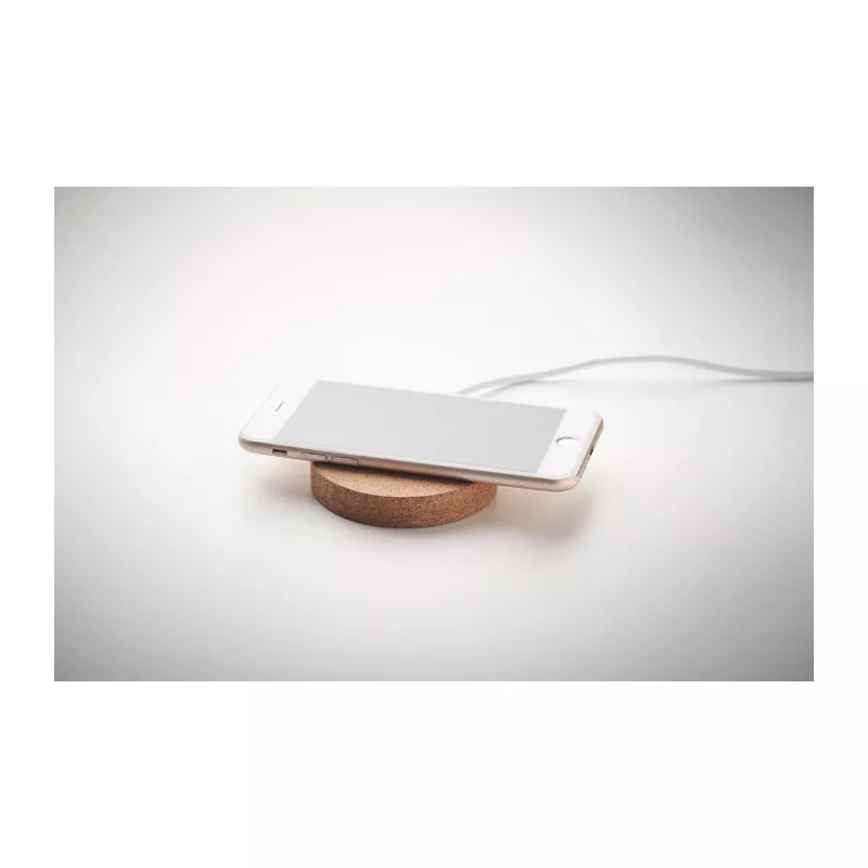 Ładowarka bezprzewodowa z korka 10W KOKE - Bezowy (MO6399-13)