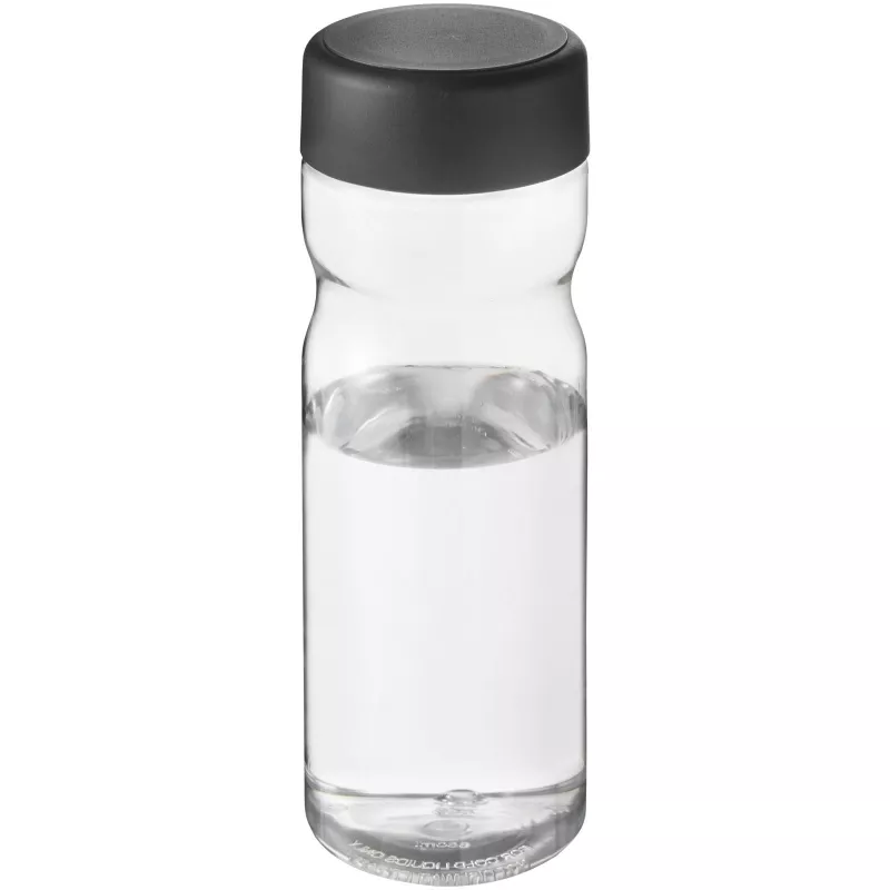 H2O Base 650 ml screw cap water bottle - Czarny-Przezroczysty (21043100)