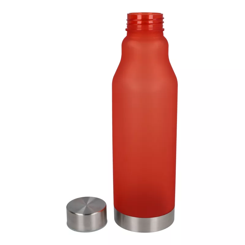 Matowa butelka R-PET 600ml - czerwony mrożony (LT98824-N5421)