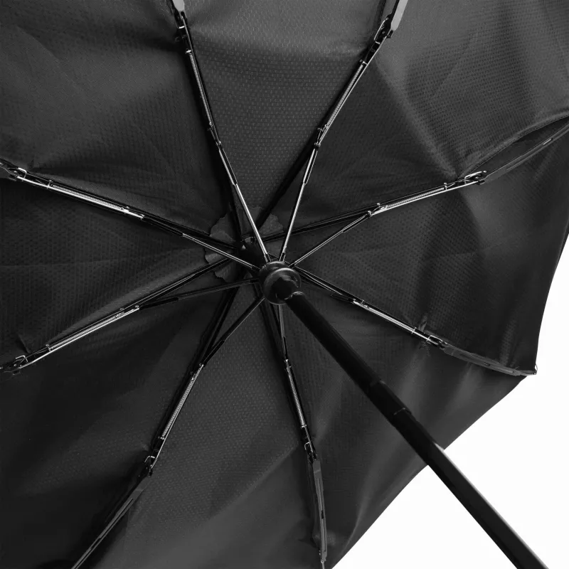Automatycznie otwierany i składany, wiatroodporny parasol ORIANA - czarny (56-0101221)