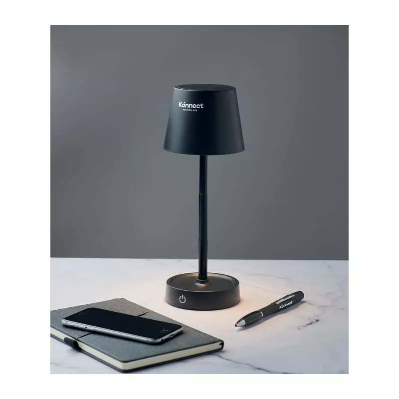 Lampka stołowa LED z akumulatorem 1200 mAh TAPLAMB - Czarny (MO2339-03)