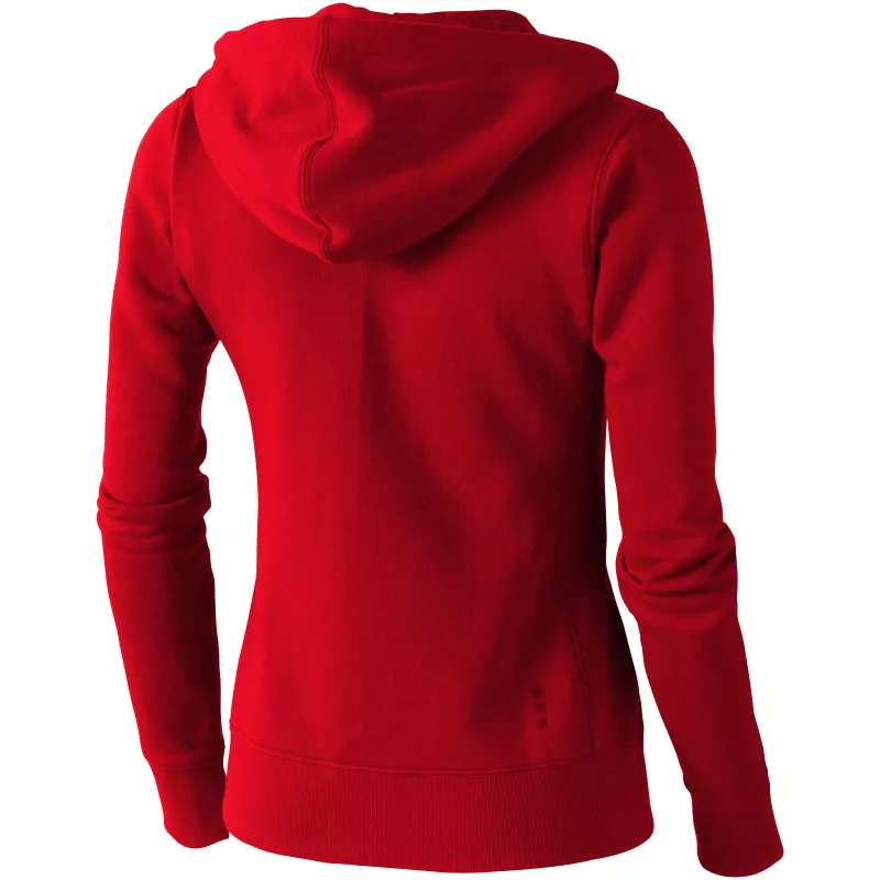 Rozpinana bluza damska z kapturem Arora - Czerwony (38212-RED)