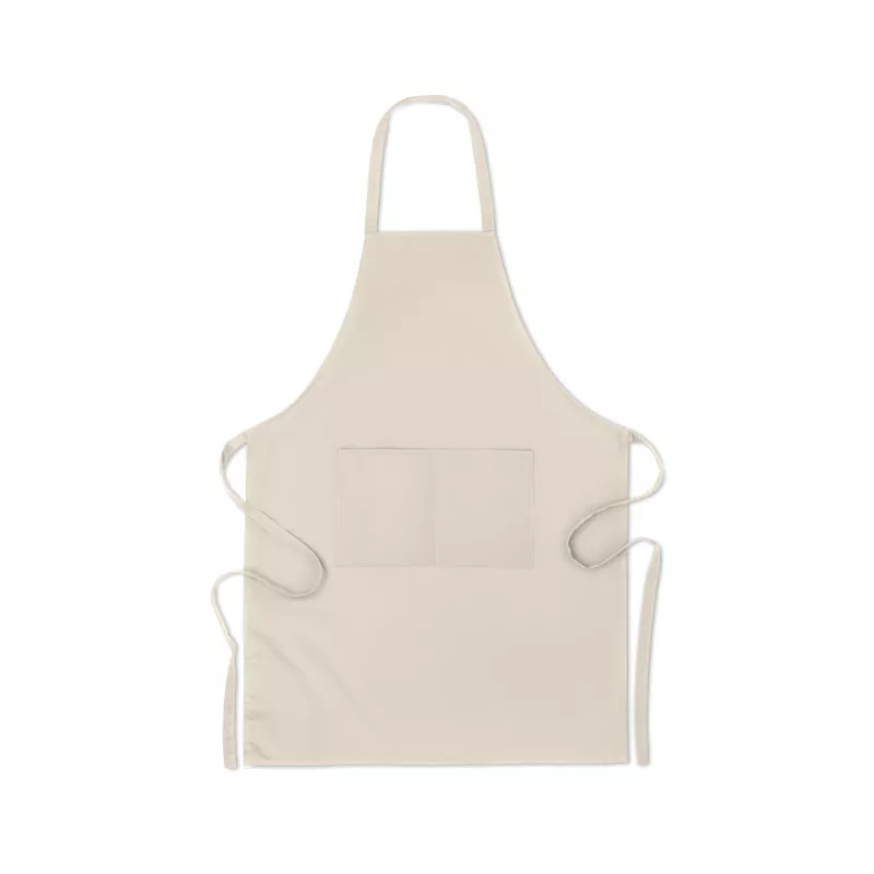 Fartuch kuchenny z bawełny organicznej 200 g/m² RAIPUR - Bezowy (MO6262-13)