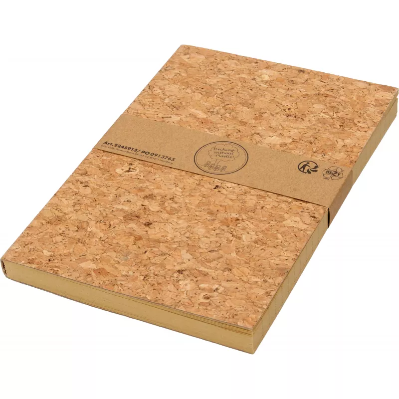 Notes A5 w linie z papieru z recyklingu MESEN - beżowy (245913)