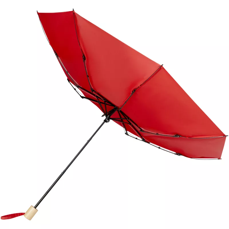 Wiatroodporny parasol manualny Ø106 cm Birgit z PET z recyklingu - Czerwony (10914521)