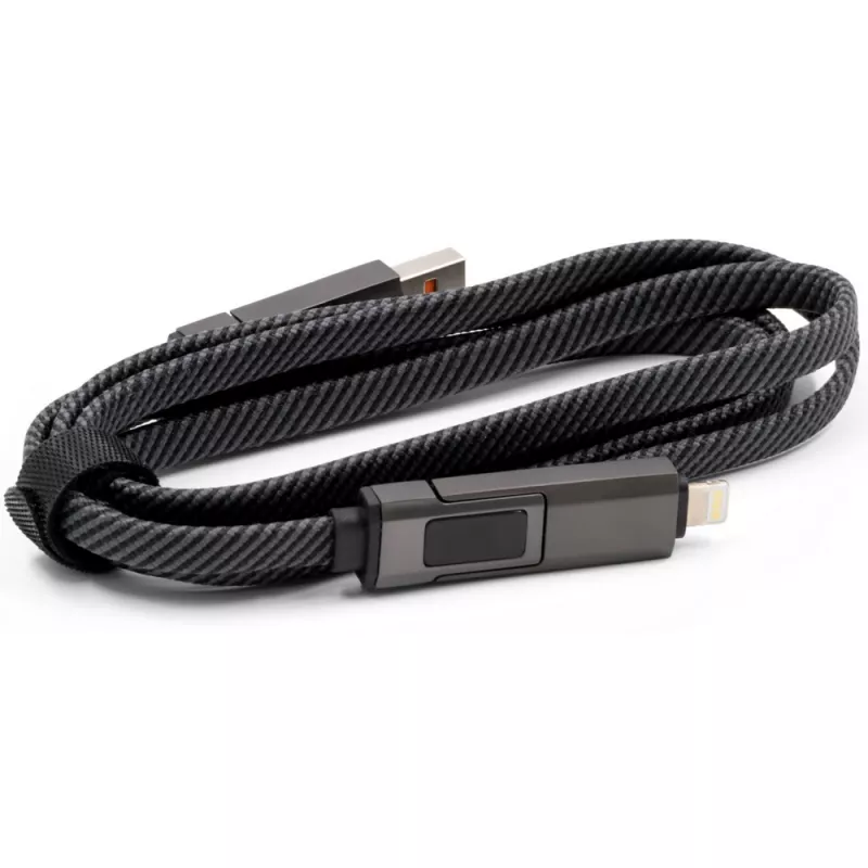 Kabel do ładowania BrandCharger Thor Eco - grafitowy (VB194-15)