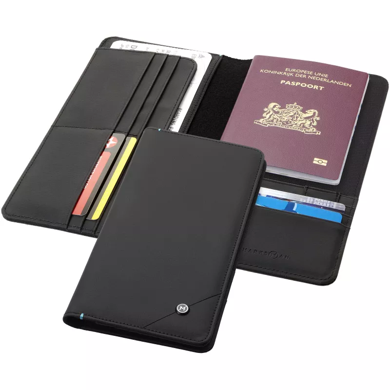 Portfel podróżny Odyssey RFID - Czarny (11971400)